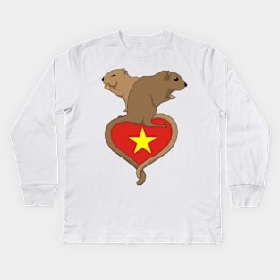 Gerbil Vietnam (light) Kids Long Sleeve T-Shirt